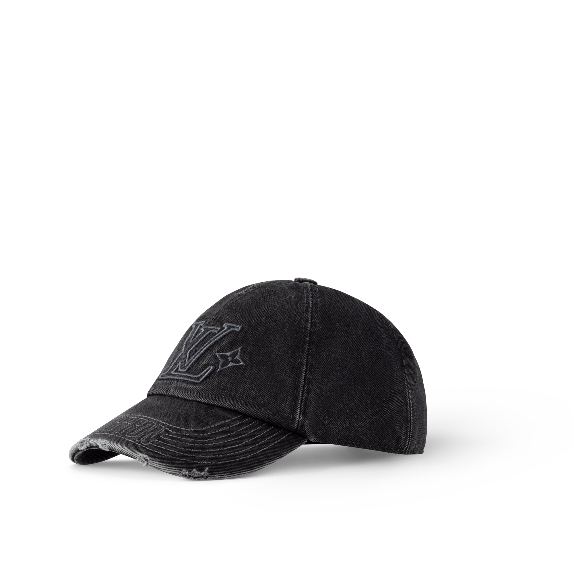 Louis Vuitton ブラックデニムキャップ LV Denim Washed Cap S00 - Men - Accessories | LOUIS VUITTON ®